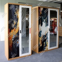Armoire Métallique de Chambre à Coucher en Promotion – Designs d'Armoires en Acier, Rangement en Métal avec Portes Coulissantes