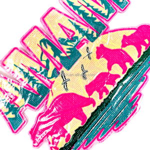 Patch brodé en chenille « Mama Bear » à appliquer sur veste, idéal pour les femmes, cadeau pour la fête des mères, décoration DIY pour vêtements, thème montagne et forêt - Product Image 2
