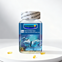 Huile de poisson des grands fonds en capsules, compléments naturels d'oméga 3 EPA DHA, soutien pur pour la santé du cœur et du cerveau, huile d'oméga 3 haute puissance en gélules molles