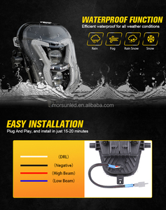 Morsun Phare LED Supermoto Dirt Offroad pour <span class=keywords><strong>Honda</strong></span> CRF450XR <span class=keywords><strong>CRF450L</strong></span>/RL 2019 2020 Emark pièces détachées moto - Product Image 4