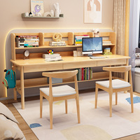 Bureau d'ordinateur de bureau rétro vintage américain médiéval durable noir et blanc avec tiroirs pour bureau à domicile