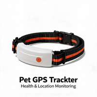 Traceur GPS intelligent IA pour animaux de compagnie, étanche IP67, moniteur de fréquence cardiaque, anti-perte, suivi, autonomie de 2 ans, sans fil pour chats