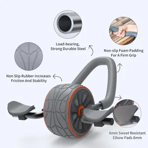 Esercizio allenamento muscolare in ginocchio pad personalizzato ruota addominale originali rulli addominali ruota con supporto del gomito