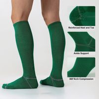 Emballage personnalisé pour chaussettes de football, chaussettes de sport de haute qualité, douces, amortissantes, antidérapantes, hauteur genou, pour la course à pied et le football