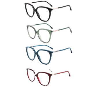 Bán buôn các nhà sản xuất cổ điển làm bằng tay Acetate Cat Eye khung quang học Eyewear full-frame Kính mắt unisex Nylon ống kính - Product Image 1