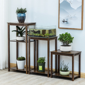 Support à fleurs de style chinois Yaoda 50x33x50/75/100cm, multifonctionnel, pour salon, balcon, plantes, aquarium - Product Image 2