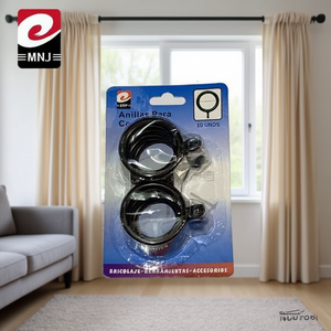 Anillas Para Cortina Plastic 10 Unids Black Curtain Rings For Home Use - Product Image 3
