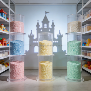 Зеленые гранулы ПВХ для производства игрушек, нетоксичный безопасный материал, сертифицированный CE - Product Image 3