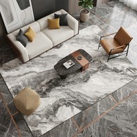 Tapis rectangulaire moderne antidérapant de haute qualité à motif abstrait de 12 mm pour salon, tapis pour la maison