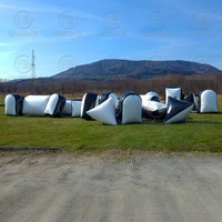 Jeu de tir sportif avec bunker gonflable, jouet pistolet en PVC CS, obstacles gonflables, ensemble de bunkers de paintball à vendre