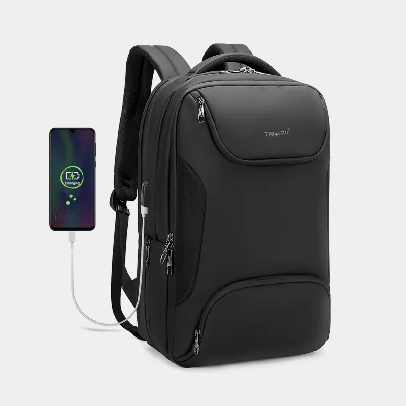 Tigernu T-B3976 usb lade rucksack reisetaschen anti theft lade Travel Laptop Backpack für Men 15.6 zoll RFID schwarz smart