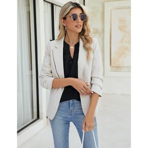 Blusa negra para mujer, manga corta, manga abullonada, cuello en V, top de gasa, ropa informal para el día a día - Product Image 5