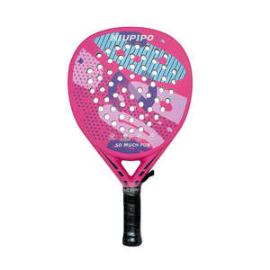 Raquette de <span class=keywords><strong>padel</strong></span> ronde OEM/ODM en fibre de carbone pour le sport, portable et offrant un équilibre entre puissance et contrôle - Product Image 2