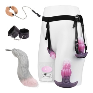 YOCY - Vibrador Anal con Correa, Tapón Anal, Dildo, Mordaza Bucal, Dildo Bucal con Correa, Equipo de Bondage BDSM, Juguetes Eróticos, Productos para Adultos - Product Image 5