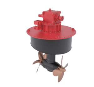 Propulseur azimutal avec hélices jumelées à rotation inverse en acier marin pour navires, puissance moteur 45-1650 kW - Product Image 2