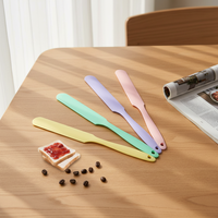 Lot de 4 spatules en silicone, résistantes à la chaleur, de qualité alimentaire, compatibles lave-vaisselle et four, longues, pour la pâtisserie, le mélange de gâteaux, le beurre et la confiture