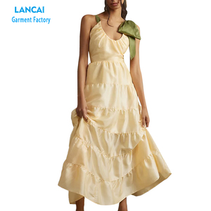 Venta al por mayor nuevo largo personalizado sólido elegante Oficina 100% algodón diseños último vestido formal - Product Image 5