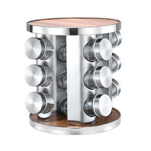 Convenient And Durable Decorative Masala Box 360 Rotating Spice Rotating Rack