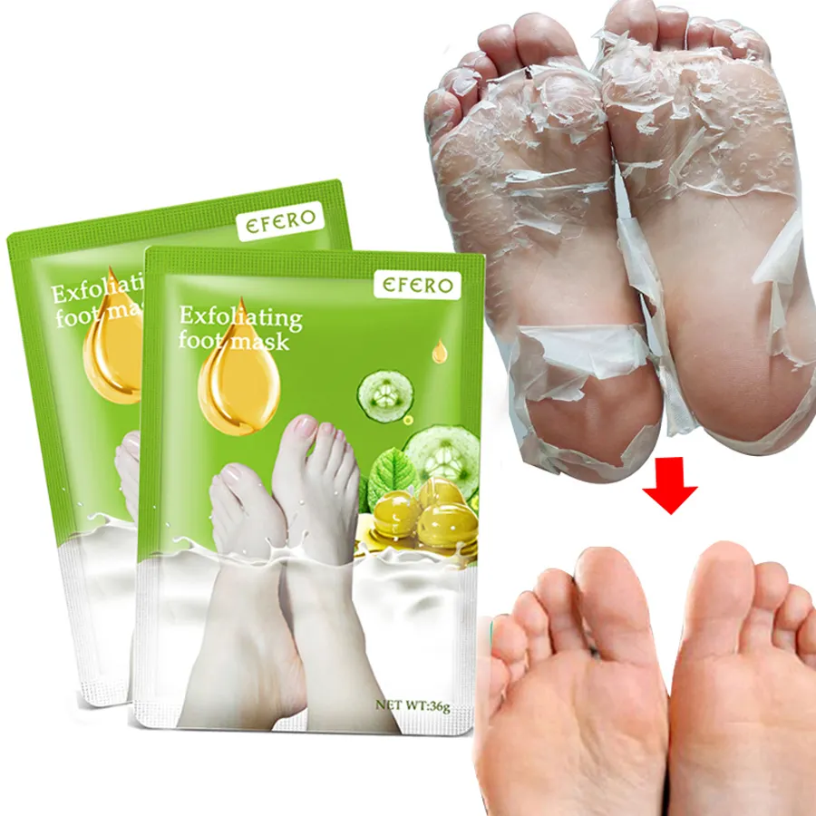 Hot Selling Fuß membran glatte Fuß Peeling Spa Socken Peeling Fuß maske Frucht Säure Milchsäure Fersen Nagel haut Maske