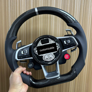 Volante de Fibra de Carbono con Cuero Perforado para Volkswagen <span class=keywords><strong>Golf</strong></span> <span class=keywords><strong>7</strong></span> MK7 <span class=keywords><strong>Clubsport</strong></span> S Polo Tiguan Touareg Teramont, Listo para Instalar - Product Image 6