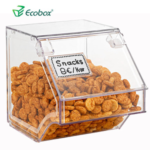 Top-rated PC plastic candy bins acrylic candy container bulk food bin candy bin wholesale