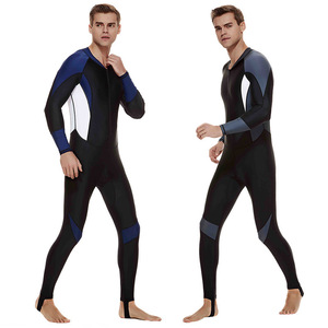 Combinaison de plongée intégrale pour homme, manches longues, col en V, 0,5 mm, 2,0 mm, séchage rapide, spandex, nylon, plongée, snorkeling, natation - Product Image 1
