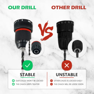 21V High Torque Brushless Cordless <b>Drill</b> Lithium Battery Variable Speed Industrial Power Tools - Product Image 4