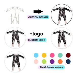 DH ODM Lubaby Caja Sorpresa de Pijamas de Bambú a Granel Lista para Enviar, Estilos Aleatorios para Niños, Estampado de Personajes, Romper de Bambú con Cierre para Bebé, Caja Ciega - Product Image 4