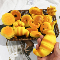 Jouet Squishy 3D en Mousse PU Super Douce Kawaii en Forme de Pain de Boulangerie à Rebond Lent pour Enfants de 5 à 7 Ans, Cadeau Anti-Stress en Gros