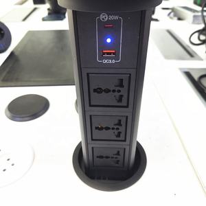 100mm bureau à domicile intelligent prise de courant universelle <span class=keywords><strong>plan</strong></span> de <span class=keywords><strong>travail</strong></span> de <span class=keywords><strong>cuisine</strong></span> motorisé prise de tour de levage électrique avec port USB-C - Product Image 2