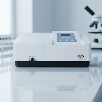 Spectrophotomètre UV-Vis à faisceau unique BRT-1200UV, courbe standard à 9 points, 200-1000 nm, photomètre d'analyse quantitative de laboratoire
