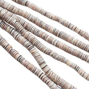Perles rondes en nacre de conque philippine avec trou central, accessoires pour bijoux DIY, matériaux pour la création de bijoux [Livraison gratuite pour les commandes à partir de…] - Product Image 5