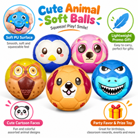 Balle anti-stress en mousse PU entièrement sérigraphiée – Jouet promotionnel doux à motif animal, sûr, pour cadeaux de salon professionnel et cadeaux de bienvenue