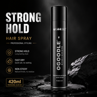 Laque capillaire professionnelle unisexe à tenue forte 420ml en aérosol, protection thermique, coiffage des cheveux, fabricant OEM ODM, marque privée
