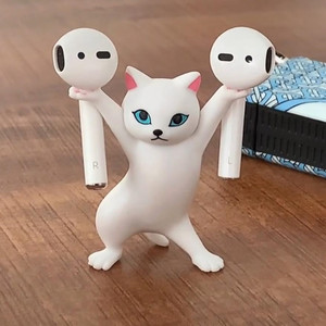 Soporte para bolígrafos de gato japonés, juguete para niños, regalo de cumpleaños, soporte para bolígrafos de gato levantador de pesas, figura de gato bailarín, animales de juguete - Product Image 2