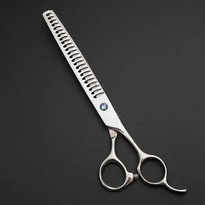 กรรไกรตัดขนสุนัข KingHon Wholesale Dog Grooming Chunker ขนาด 8 นิ้ว ผลิตจากเหล็กกล้าไร้สนิมญี่ปุ่น กรรไกรซอยขนสัตว์เลี้ยง แบบฟันฉลาม - Product Image 4