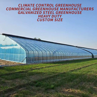 Kit complet pour serre agricole solaire de 1000 mètres carrés en PE, résistant au vent fort et anticorrosion, type tunnel
