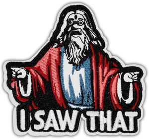 2025 bon est bon brodé j'ai vu que la broderie chrétienne j'aime jésus Patch fer sur des patchs de chapeau drôles amusants - Product Image 2