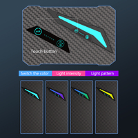 Aor Esports Fournisseur d'usine ODM OEM Vente en gros Ordinateur ergonomique Bureau de jeu personnalisé Surface métal bois Éclairage RVB extensible