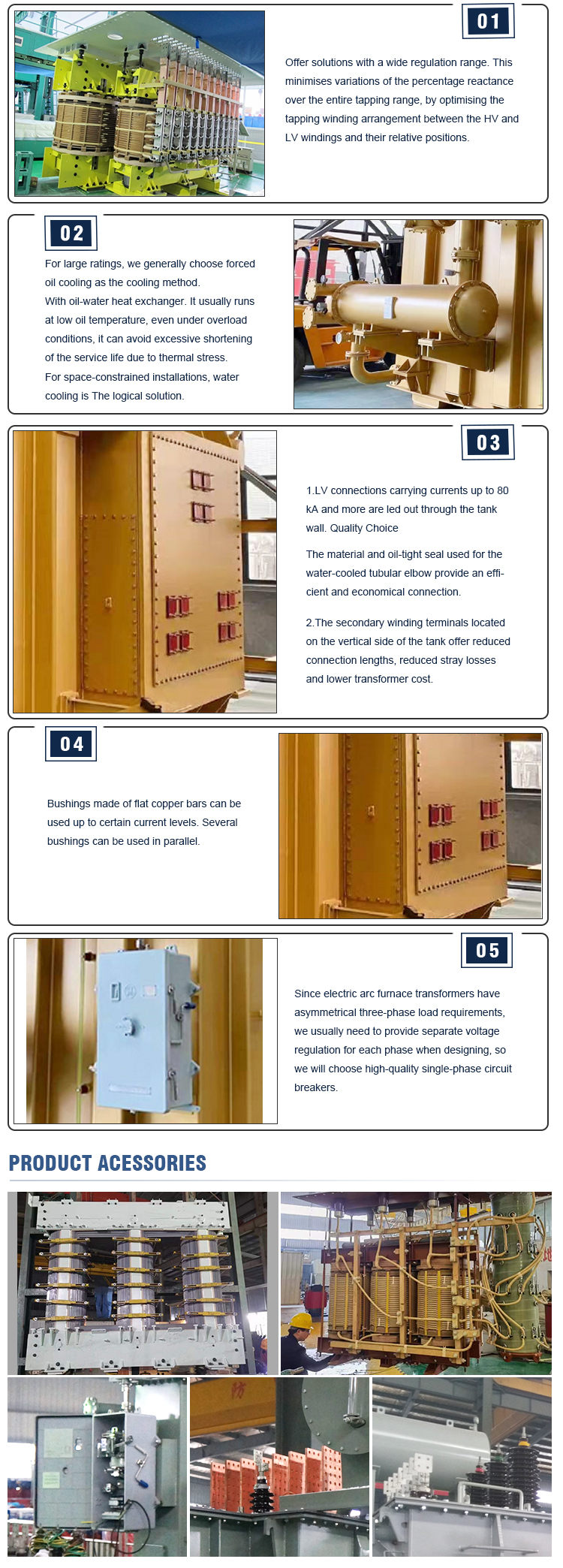 10MVA 33/11kV High Power Toroidal Oil Immersed Electric Arc Furnace Transformer 2