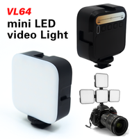 Lampe LED de poche Hongdak 4W pour téléphone, caméra vidéo et photographie, avec batterie intégrée 1200 mAh, lumière d'appoint RVB