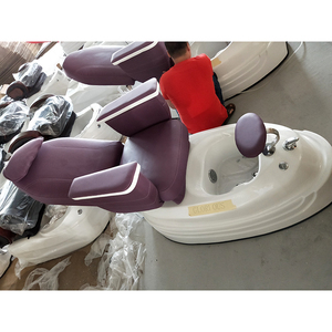 Chaise de pédicure violette, peut être personnalisée, <span class=keywords><strong>inclinable</strong></span> à 180 degrés, couleur en cuir, fonction de massage, offre spéciale - Product Image 3