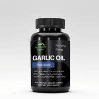 Capsule d'huile d'ail biologique en gros Biologique Soin des cheveux Supplément de croissance Capsule d'huile d'ail