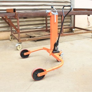 Lift Manual Hydraulic Drum Handler 200L Plastic Drum <b>Transporter</b> With Eagle Beak Outriggers For Workshop Use - Product Image 4