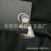 Llavero de aleación de zinc personalizado Ttt2222 de Shanghai, recuerdo de viaje de animación, fabricado por fabricantes de colgantes metálicos para comercio exterior