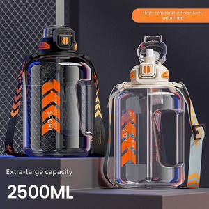 BORGE Customized 1700ml/2500ml <strong>Large</strong> Capacity BPA-Free Eco-Friendly Sport <strong>Water</strong> <strong>Bottle</strong> with Straw for Gym and Camping - Product Image 3