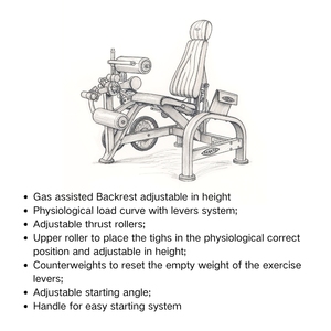 2025 OEM Custom Beins trecker Kraft trainings gerät Fitness geräte Körper Quadri zeps Voll funktions station Fitness-Sets - Product Image 5
