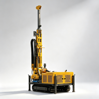 Petite foreuse hydraulique portable pour projets de forage de puits d'eau et d'échantillonnage de roches