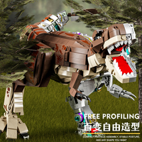 13050 MOC Dragón Tiranosaurio, 1388 Piezas, Bloques de Construcción Creativos de Partículas Pequeñas, Juego de Bloques de Construcción Educativos Unisex