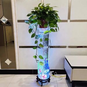 Aanpassen Ronde Aquarium Cilindrische Aquarium Aquarium Glas Led Vis <span class=keywords><strong>Tank</strong></span> - Product Image 4